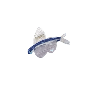Blue ocean-themed flying fish hair claw clip made of acetic acid for women
