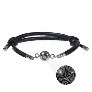 I Love You Projection Bracelet Braided Rope Metal Round Bead Fashion Jewelry For Couples Men Women Romantic Souvenir Gifts