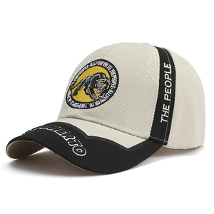 Unisex camouflage baseball cap with panther embroidery and Allpower To The People patch