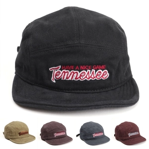 Retro Embroidered Cotton Camper Hat American Vintage Flat Brim Hip Hop Streetwear Adjustable Baseball Cap For Adult
