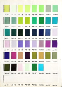 Detailed color chart showing various shades of polka dot grosgrain ribbons for DIY crafts