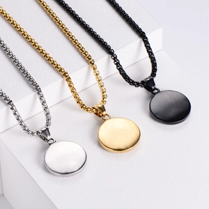 Vintage Nordic Viking rune pendant necklaces in silver, gold and black stainless steel