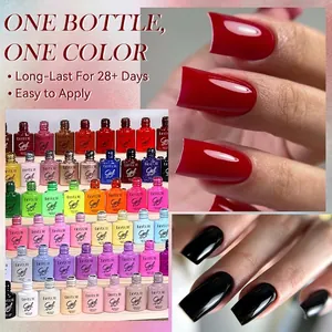 Professional Lilycute gel nail polish set with vibrant multi-color kit for 28-day long wear