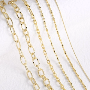 Catena Per Collana In Ottone Placcato Oro Accessori Per Gioielli Fai Da Te Stili Serpente Perline