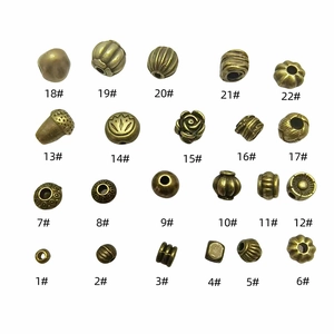 Antique bronze alloy spacer beads in 22 styles for DIY jewelry making and necklaces