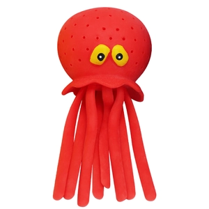 Infuseur à thé en silicone rouge en forme de pieuvre pour le thé en vrac