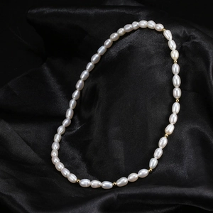 Double-layered 925 silver bracelet with natural freshwater pearls on black silk