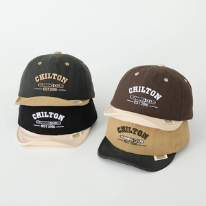 Casquettes de baseball enfant à bord souple brodées en quatre couleurs rétro coton