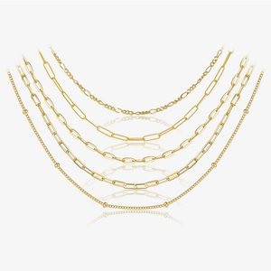 925 Sterling Silver Necklace Chain For Women Minimalist Dainty Adjustable Link Box Paperclip Figaro Rope Necklaces Accessory