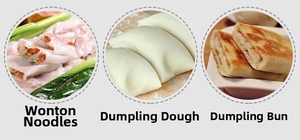 Kitchen dough scraper detail showing functions for cutting dough and scraping noodles