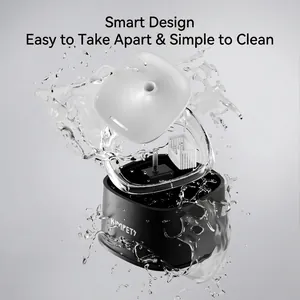 Automatic cat water fountain with filtering system and easy cleaning design
