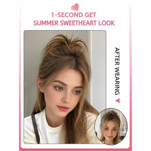 Deep brown messy bun hair claw clip for high ponytail volume and fountain hair styling