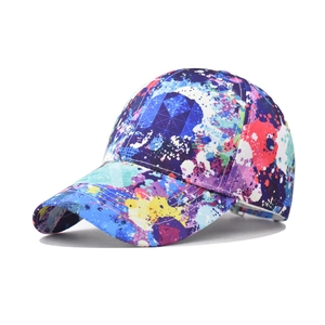 Colorful Graffiti Baseball Cap Cotton Polyester Adjustable Paint Splatter Print Dad Hat Outdoor Sports Streetwear For Men Women