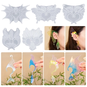 Fairy Wing Butterfly Silicone Mold For DIY Resin Ear Hook Jewelry Making Accessories Handcrafted Crafting Tool