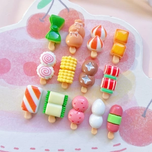 Détails de diverses miniatures de bonbons et de nourriture en résine pour bricolage DIY