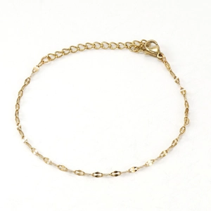 Lip Chain Necklace 18K Gold Plated Stainless Steel Minimalist Niche Design Clavicle Chain Jewelry For Women Elegant Simple Style