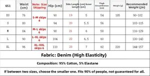 Tabella taglie dettagliata per pantaloncini in denim nero vintage con misure da XS a XL guida