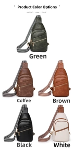 Detail showing high-quality vintage leather textures and striped woven straps of the bag