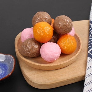 Realistisches PVC-Set mit verschiedenen Fleischbällchen für Hot-Pot-Fensterdisplays