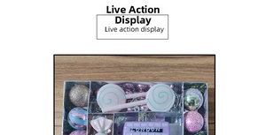 Detailed set of pink Christmas ornaments including candy swirls and London themed globes