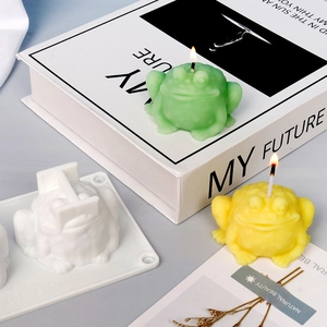 Frosch Kröte Silikonform 3D Tier DIY Duftkerze Seife Kuchen Backen Flexibel Antihaft Handgefertigt Handwerk Dekor