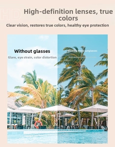 Visual demonstration of high-definition polarized lenses reducing glare in coastal scenes