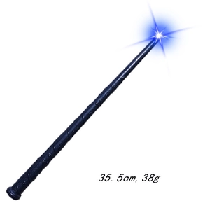 Detail of 35.5cm glowing wizard wand with realistic texture for costume props