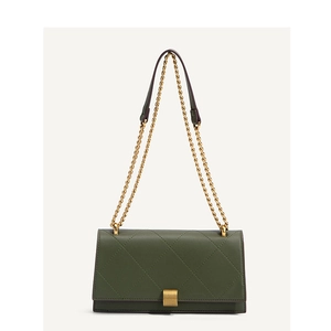 Women Quilted PU Leather Crossbody Bag Gold Chain Strap Square Flap Lock Fashion Trendy Daily Matching
