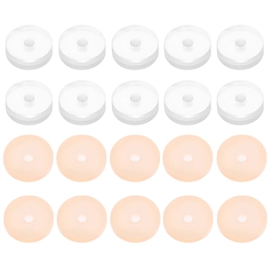 Lot de 20 disques en silicone pour piercings contre les irritations et les cicatrices