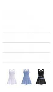 Detailed size chart and multi-color view of waxy elastic patchwork sports dress