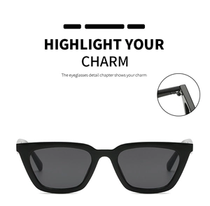 Detail view of reinforced metal hinges on vintage cat-eye sunglasses with black frames