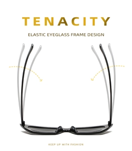 Detail of high-elasticity black frames with flexible temples for durable eyewear comfort