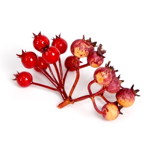 Artificial Christmas Berries Foam Red Pomegranate Fruit DIY Wreath Decoration Realistic Home Holiday Decor
