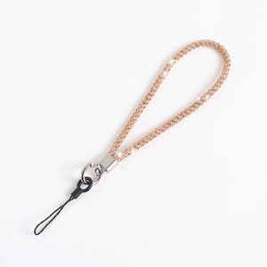Luxury gold rhinestone chain crossbody phone lanyard with sparkling crystals and metal clasp