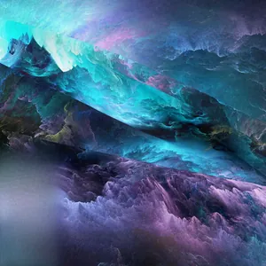 Macro detail of bohemian tapestry showing high-definition blue and purple gradient texture