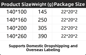 Size chart showing weight and dimensions for Christmas embroidered curtains and sheer drapes