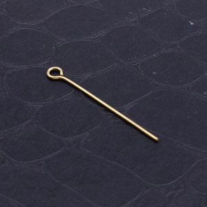 Golden stainless steel eye pins for DIY earring and jewelry making supplies