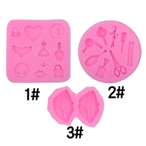 Stampo In Silicone DIY Fondant Cioccolato Decorazione Torte Cuore Labbra Strumenti Salone Parrucchiere Forma Argilla Fatto A Mano