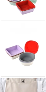 Close-up of flexible food-grade silicone baking molds in various shapes and vibrant colors