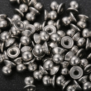 Stainless Steel Ball Head Studs Internal Thread Rivets Mushroom Head Fasteners For Leather Craft Bags DIY Decoration