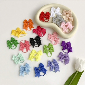 Set di 40 fiocchi per capelli in nastro grosgrain colorati per ragazze stile carino