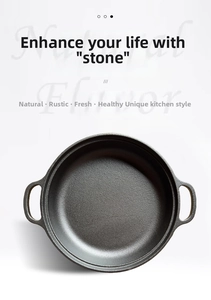 Detailed top view of a thickened cast iron skillet showing its raw textured surface