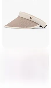 Detail showing mixed-color weave sun visor with UV protection and metal G logo
