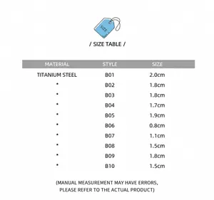 Size chart for Roman portrait coin pendants in 18K gold plated titanium steel