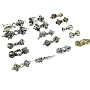 Tibetan silver Vajra and Dorje pendants for DIY jewelry making in assorted designs