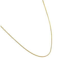 Minimalist 18K gold-plated titanium steel snake bone chain necklace for men and women