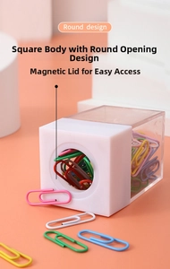 Dispenser magnetico per graffette con corpo trasparente per un facile utilizzo