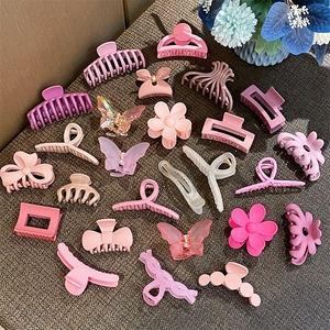 Pinzas Para El Cabello Acrílico Resina Antideslizante Flor Mariposa Corazón Diseños Geométricos Accesorios Para Mujeres Niñas