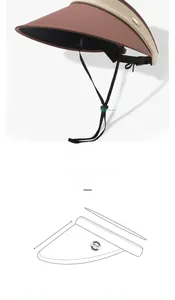 Detailansicht der Sonnenhut-Konstruktion mit UPF 50+ Schutz und verstellbarem Band