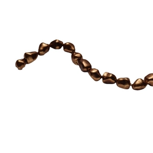 Irregular baroque pearls with metallic bronze luster for DIY jewelry making